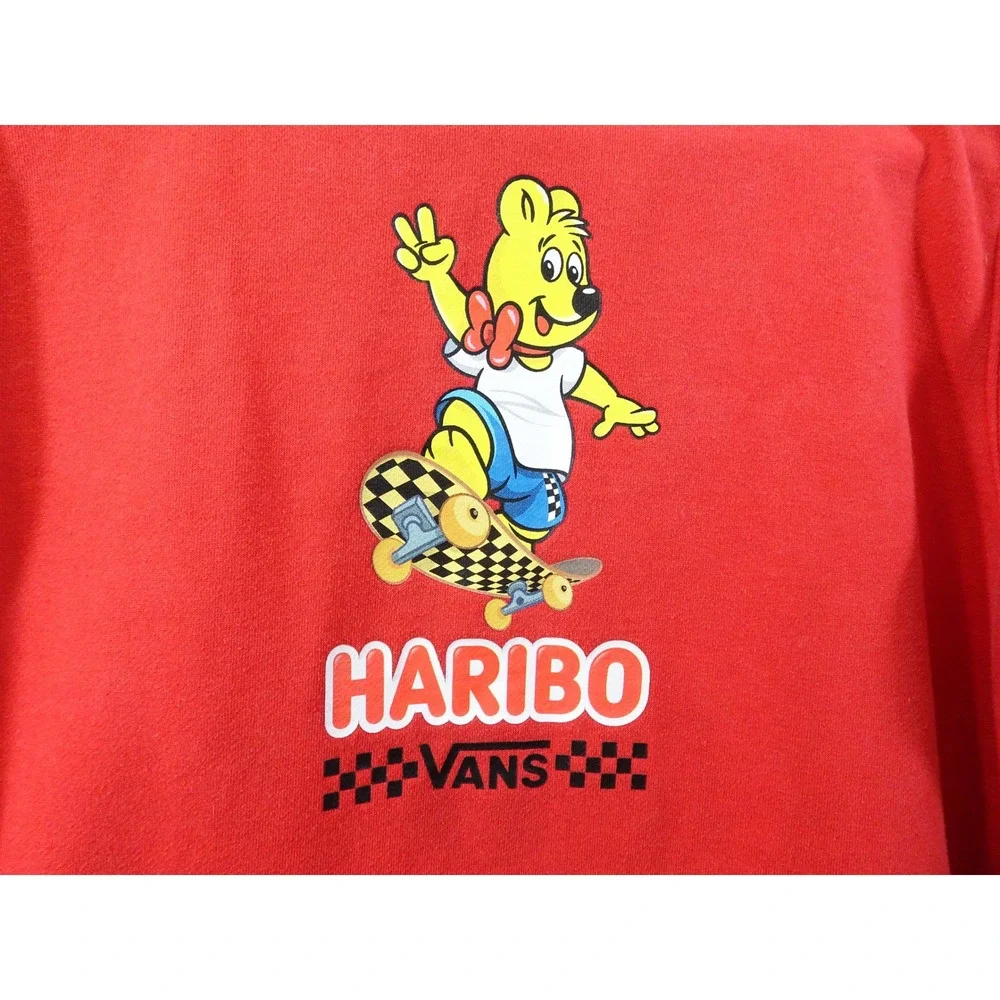 Vans x Haribo Kids Hoodie Red Goldbear Skateboard Sweatshirt XL 2023 Collab